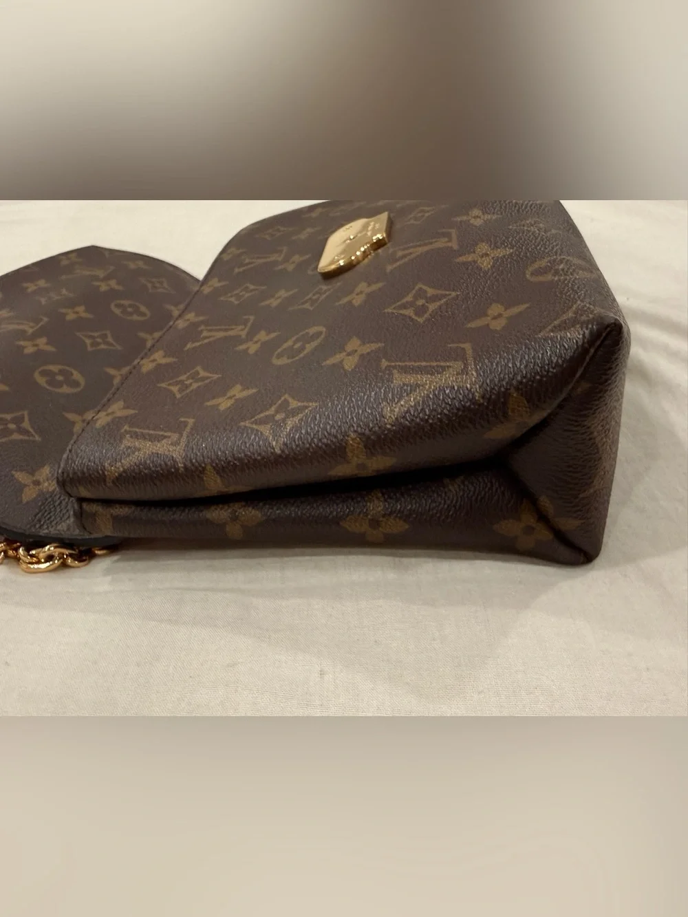 Louis Vuitton Saint Placide brown monogram with red trim